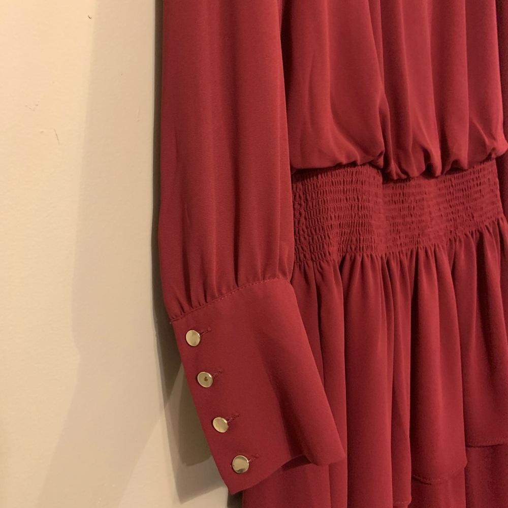 White House Black Market cranberry dress